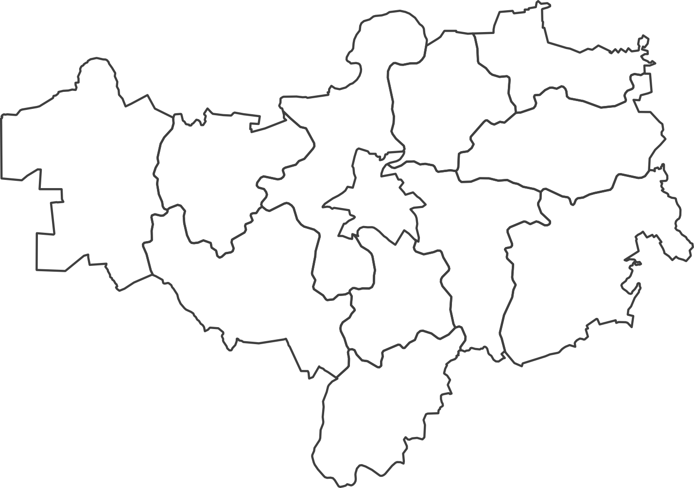 Alytausrajonokonturai - Map (1428x1004), Png Download