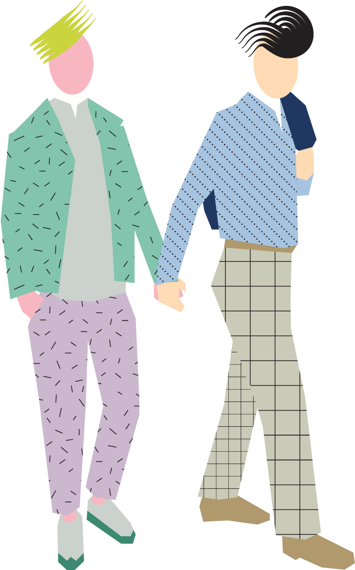 Jack & Daan - Cut Out People Cartoon (800x1516), Png Download