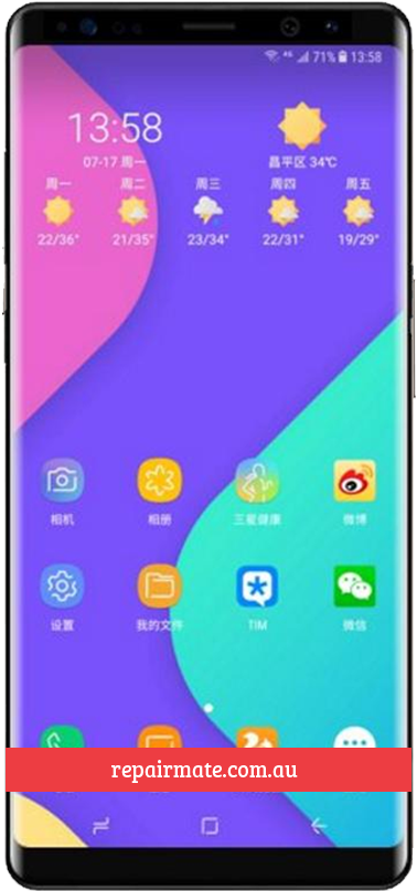 Samsung Galaxy Note 8 Repair - Samsung Galaxy Note 9 Front (500x930), Png Download