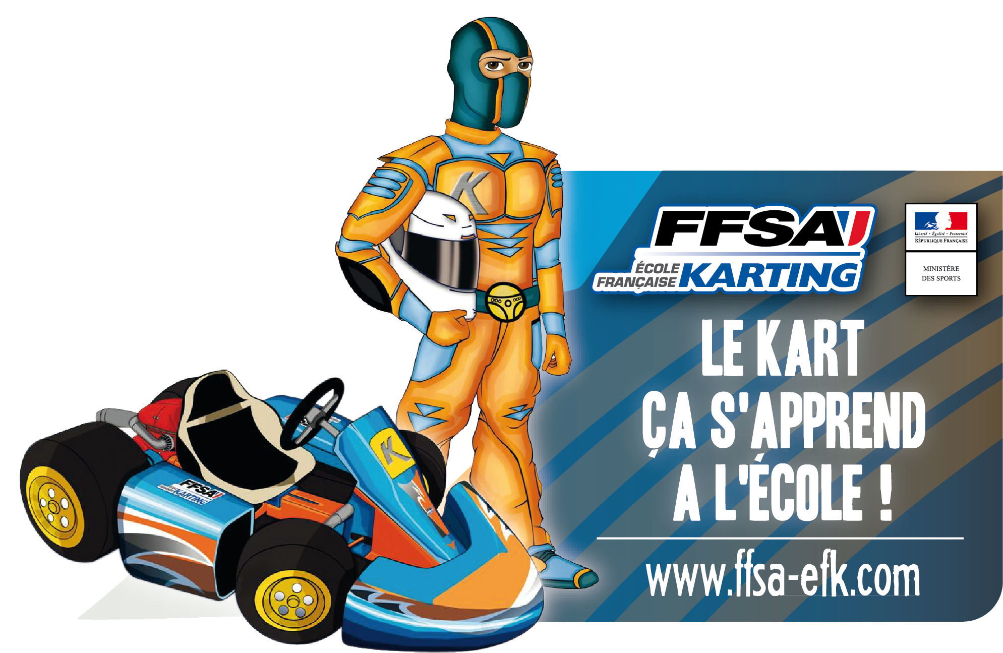 Ecole Francaise De Karting - Ffsa (2210x1448), Png Download