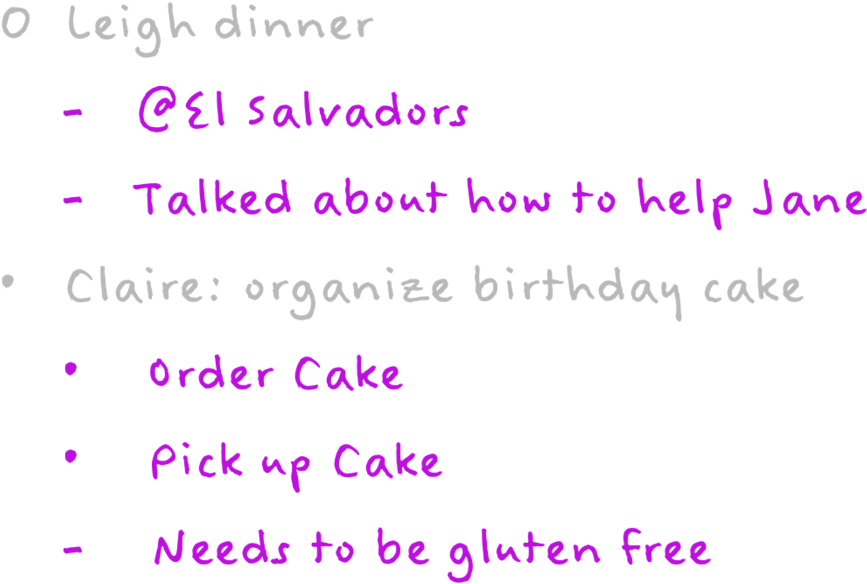 How To Insert A Bullet Point - Lilac (1400x1015), Png Download