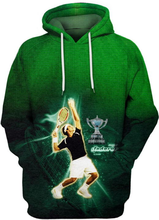 Federer Tennis Hoodie 3d - Death Note Hoodie (760x759), Png Download