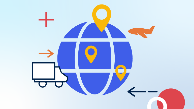 Shipping B2b Ecommerce - Website Icon Png Red Color (770x434), Png Download