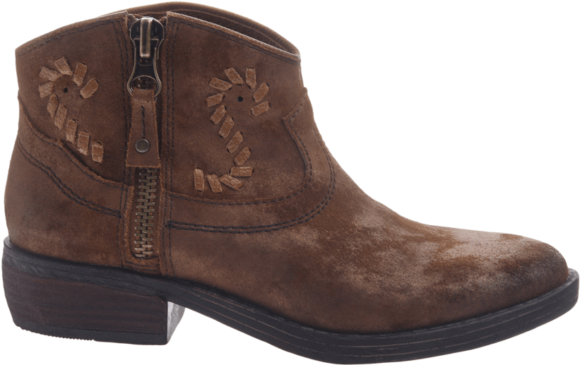Women's Western Ankle Bootie The Trek In Tobacco - Work Boots (900x900), Png Download