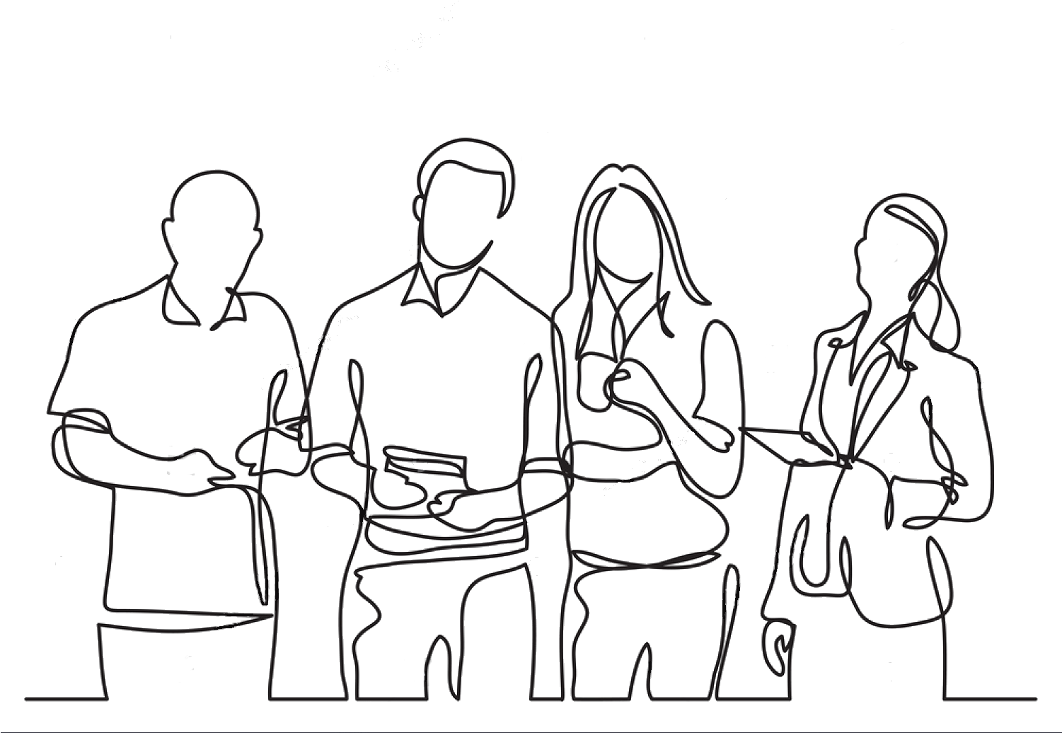 Email Marketing Campaigns - Line Art (1500x1062), Png Download