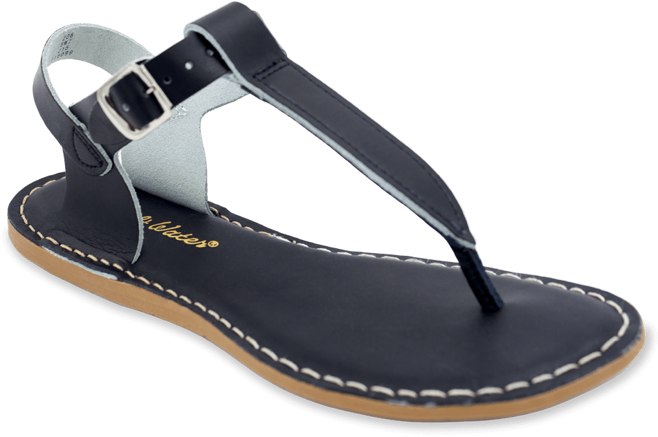 Women Sized T-thong Sandal In Black Color - Sandal (994x994), Png Download
