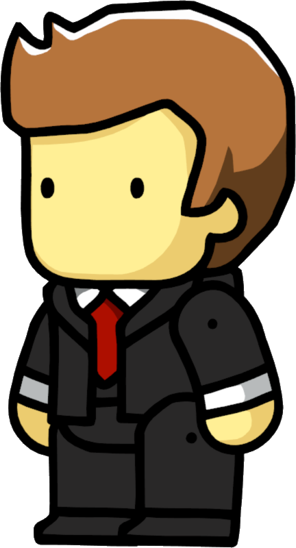 Businessman Male - Scribblenauts Man In Suit (432x800), Png Download