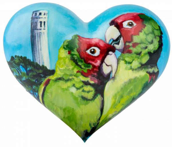 2018 Mini Heart By Barbara Libby-steinmann "san Francisco - Budgie (600x600), Png Download