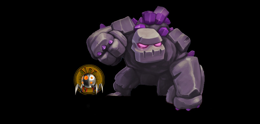 Clash Of Clans Transparent Pngs - Clash Of Clans Golem Coloring Page (843x403), Png Download