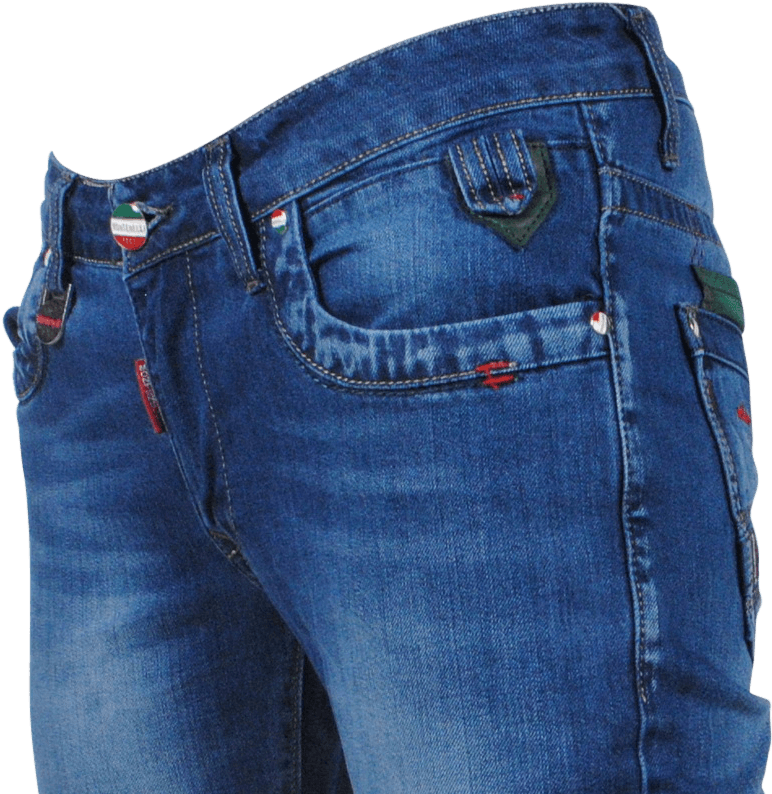 Montenelli - Men's Jeans - 5025 - Light Blue - Moda - Pocket (825x825), Png Download