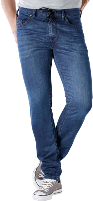 Diesel Thommer Ne Sweat Jeans 688j - Pocket (490x653), Png Download