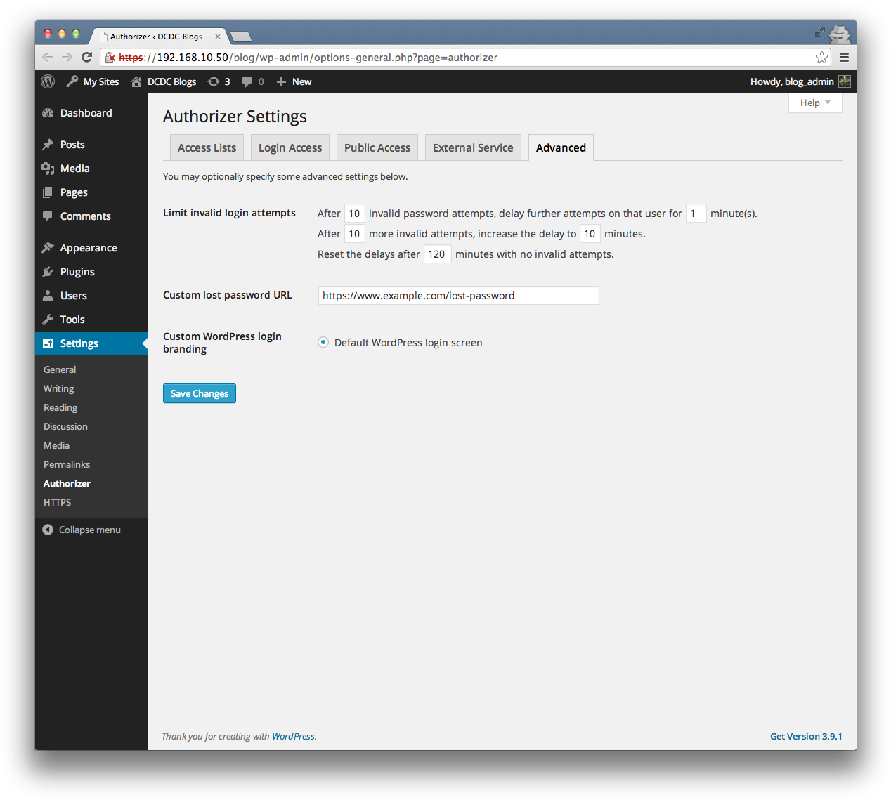 Authorizer Options - Advanced - - Wordpress (1283x1154), Png Download