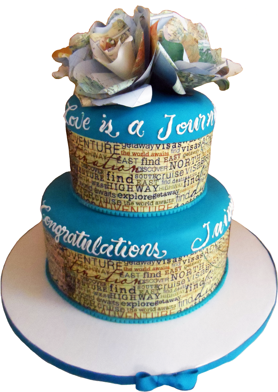 Bridal Shower 304 - Birthday Cake (1000x1419), Png Download