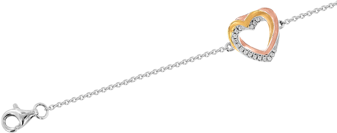 Gold-plated Silver Bracelet With Zirkonia - Chain (700x700), Png Download
