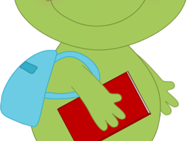 Welcome Clipart Frog - School Frog Clip Art (640x480), Png Download