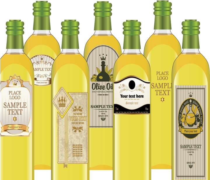 Olive Oil Bottles Background Image - Glass Bottle (1280x650), Png Download