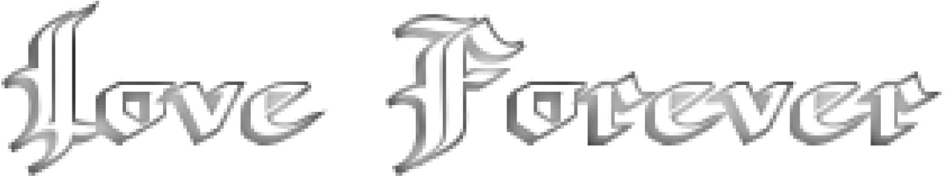 Love Forever Blur Text Tatto - Calligraphy (1500x421), Png Download