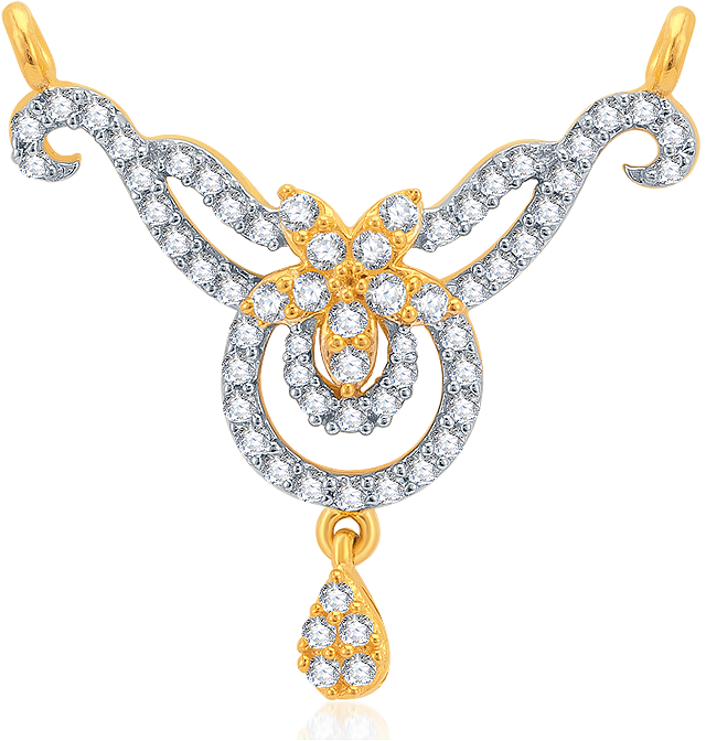 Diamond Mangalsutra Png Transparent (700x791), Png Download