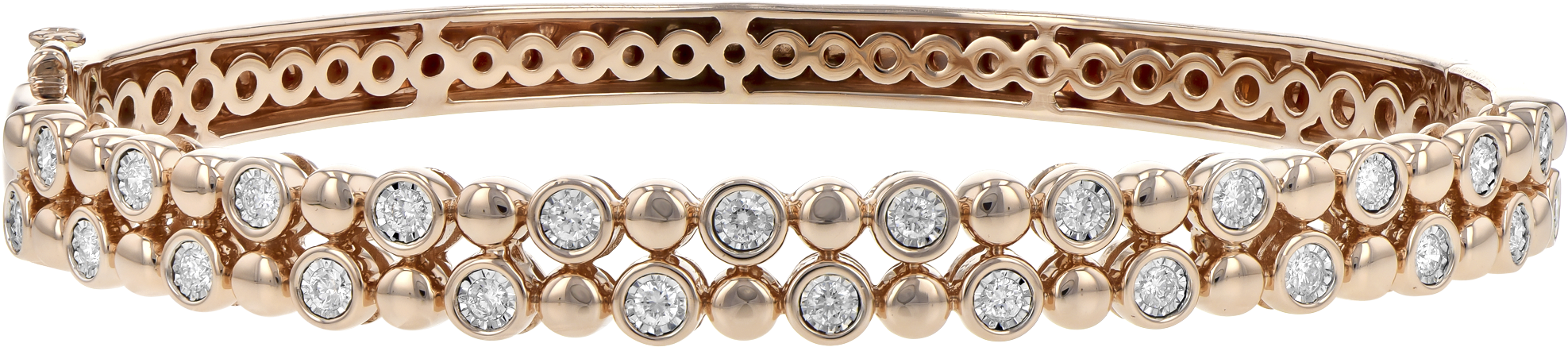 Rose Gold Bangle B1274 - Bracelet (2100x1181), Png Download