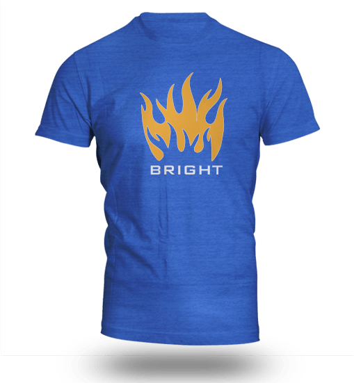 Burn Bright Flame Blue - Baju Daihatsu (800x600), Png Download