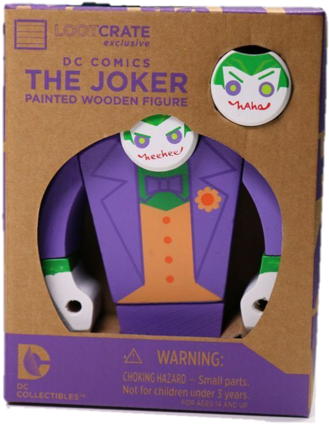 Dc Collectibles The Joker Painted Wooden Figure Loot - Joker (1024x683), Png Download