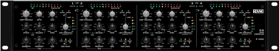 Rane C4 Quad Compressor/limiter - Rane C4 (556x556), Png Download