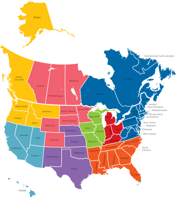 Estados Unidos Y Canada - Extreme Weather Events In Canada (575x650), Png Download