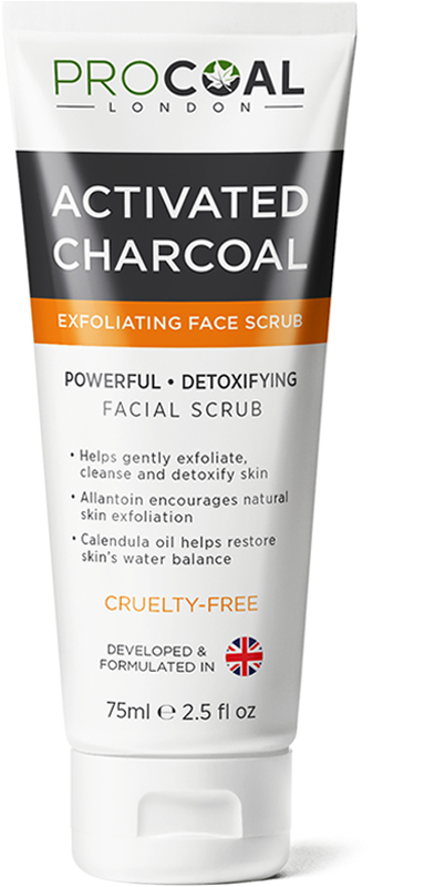 Activated Charcoal Exfoliating Face Scrub - Sunscreen (800x800), Png Download