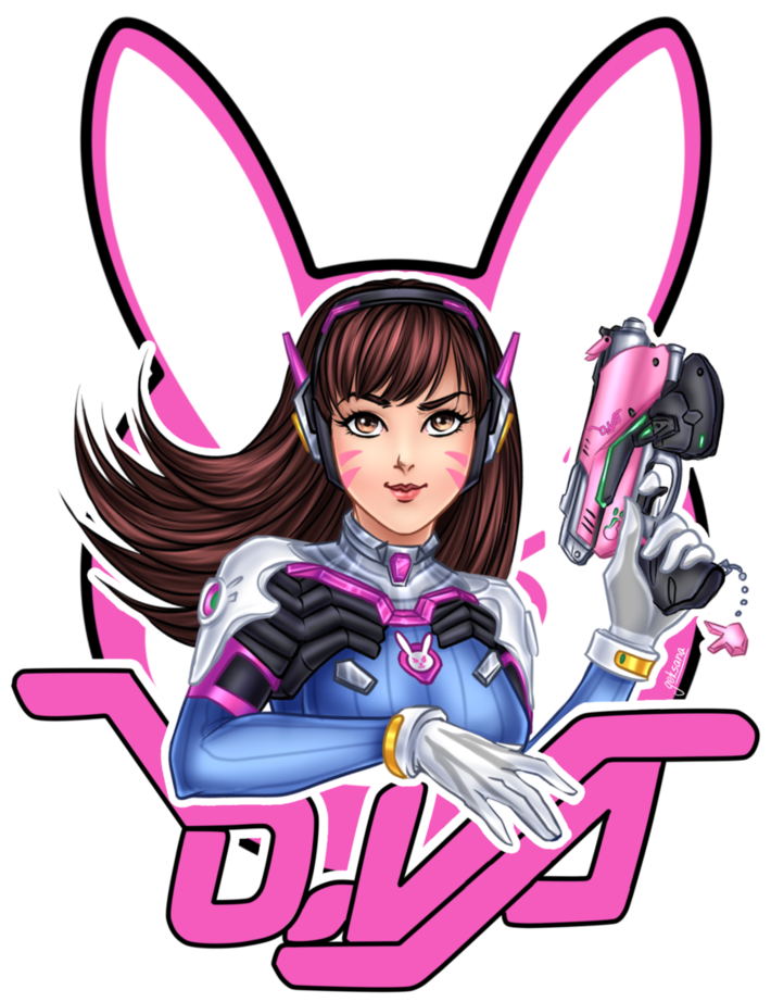 D Va Overwatch Wallpapers) Funny Pictures Crazy - D Va Fan Png (827x965), Png Download