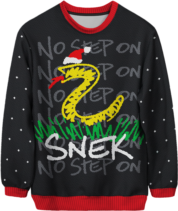 7 Meme-themed Ugly Christmas Sweaters That Will Remind - Patrick Bateman Holiday Sweater (1000x1000), Png Download