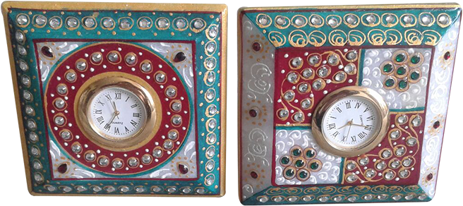 Nakoda Handicrafts Standby Square Marble Clock From - Circle (700x700), Png Download