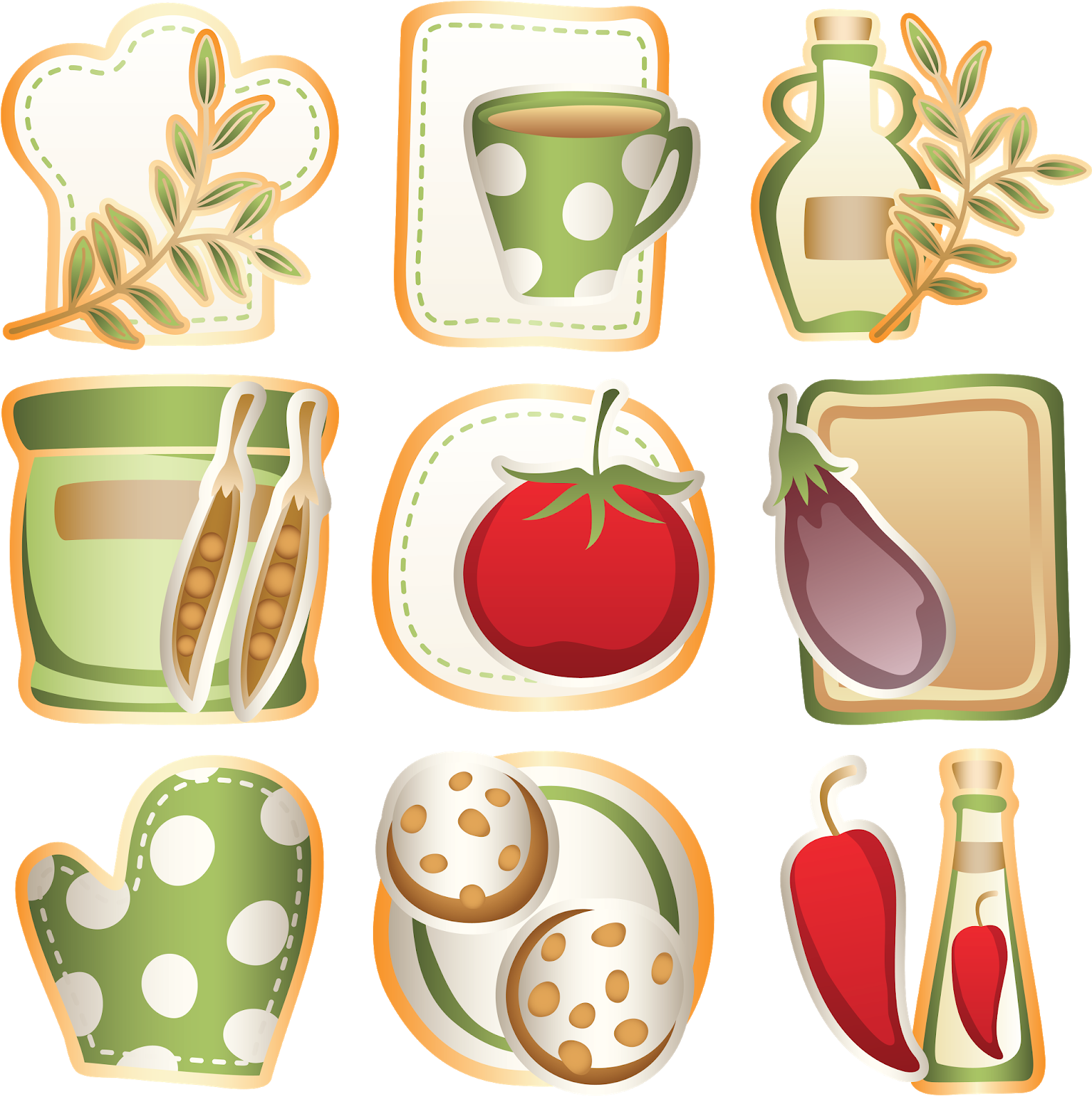 Kitchen Items - - Cooking Icons Set (1600x1592), Png Download