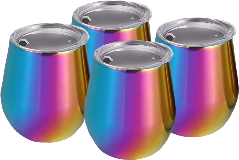 Cambridge Rainbow 14oz Tumblers With Lids - Circle (864x864), Png Download