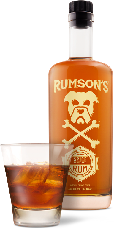Pd Rumsons Web Bottle&glass Spicedrum - Rum (395x812), Png Download