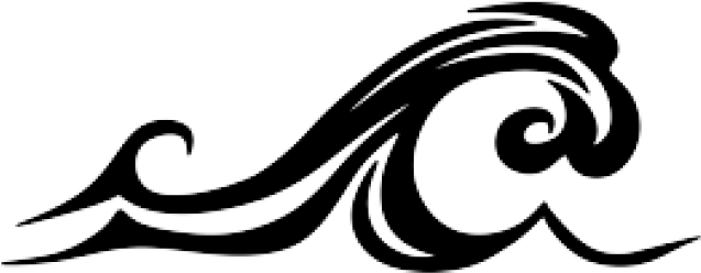 Wave Clipart Silhouette - Ocean Wave Wave Silhouette (640x480), Png Download