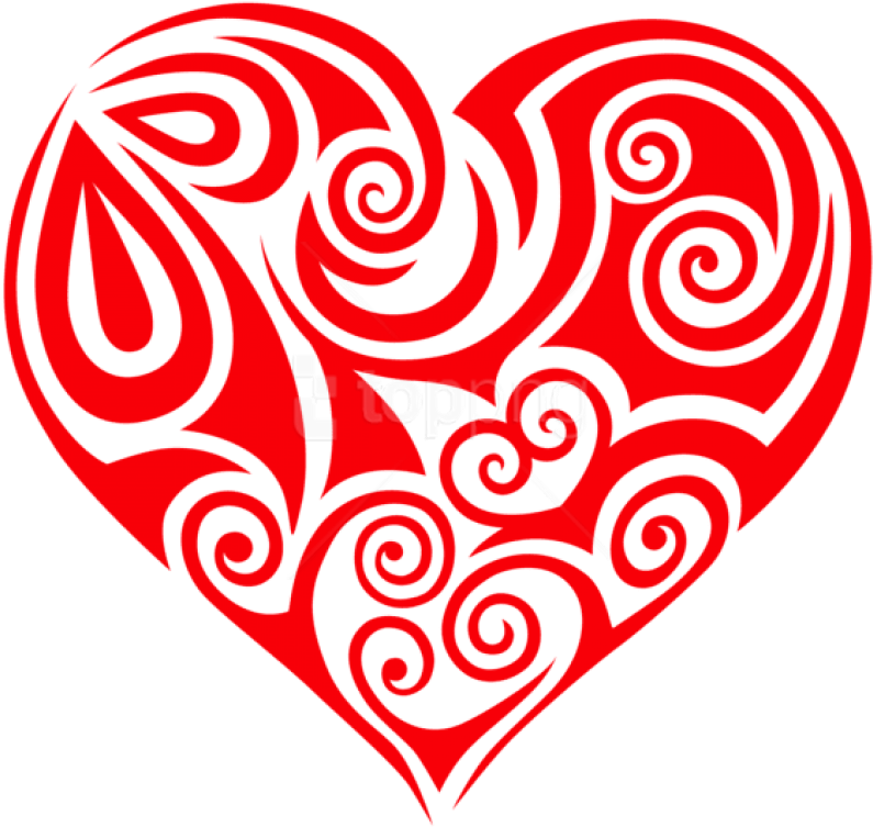 Free Png Transparent Ornament Heart Png - Heart Clipart (850x816), Png Download