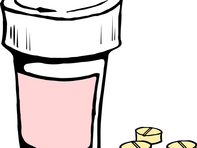 Medicine Clipart Iv Medication - Jar Of Weed Cartoon (640x480), Png Download