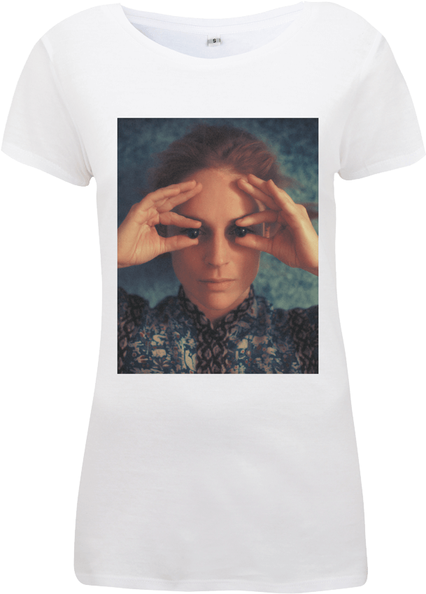 Glass Eyes Ladies White Tee - Active Shirt (1010x1010), Png Download