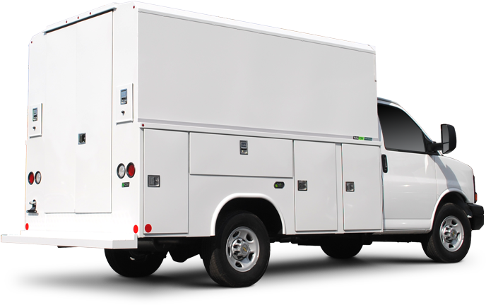 Classic Service Van - Van Service Body (760x433), Png Download