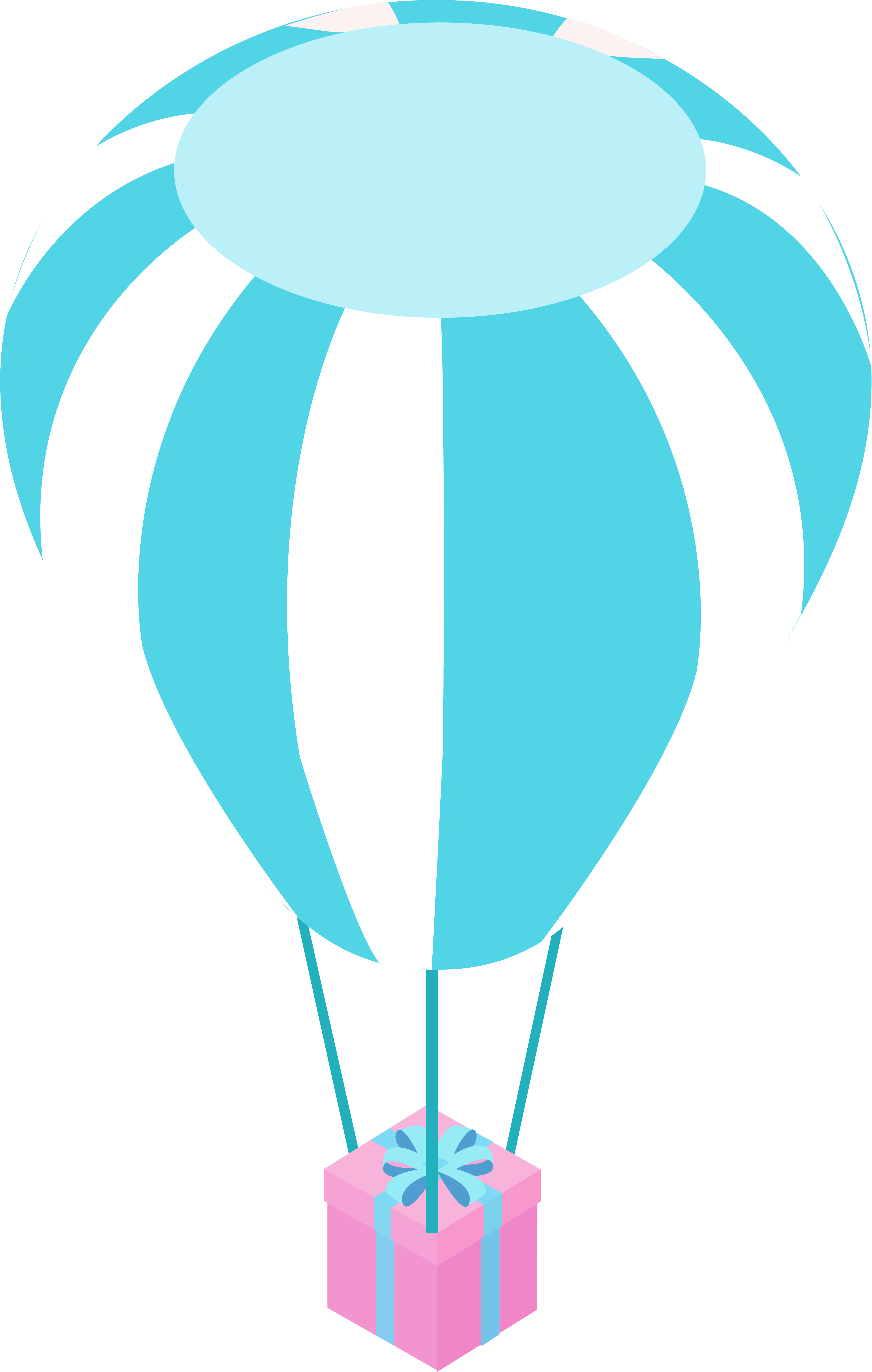 Hot Air Balloon Gift Parachute Airdrop Png And Vector (8334x8334), Png Download