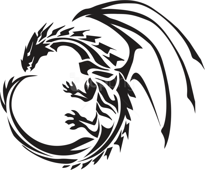 Free Png Download Dragon Clipart Png Photo Png Images - Dragon Logo Transparent Background (850x703), Png Download