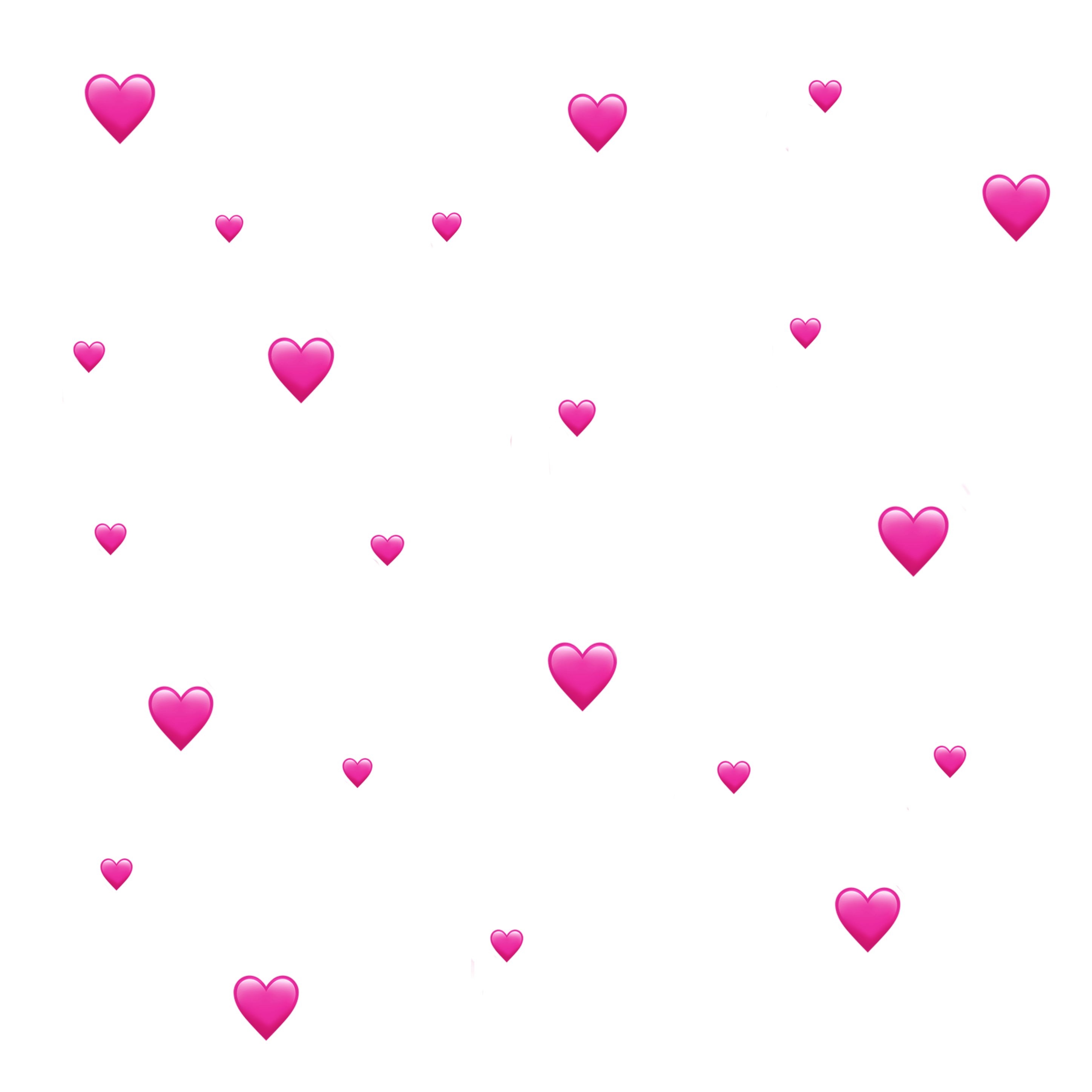 Hearts Glitters Heart Glitter Flowers Stickers Transp - Heart (2896x2896), Png Download