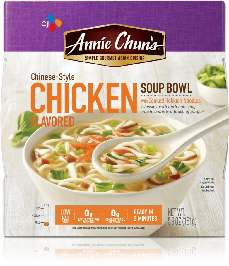 Chinese-style Chicken Flavored Soup Bowl - Annie Chun's Soup Bowl (980x980), Png Download