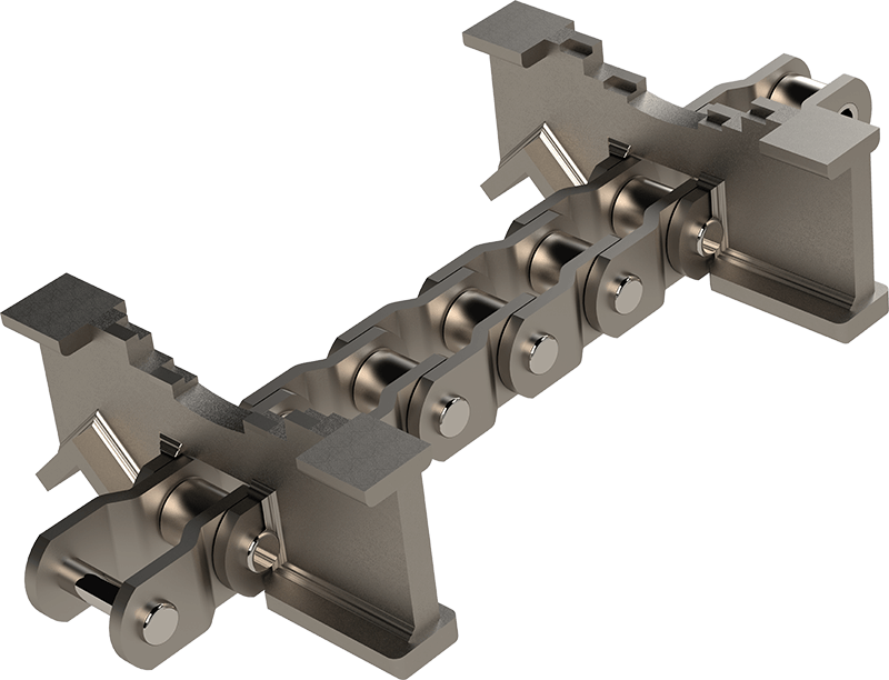 Double Length Infeed Chain & Flights Rendering - Machine Tool (800x612), Png Download