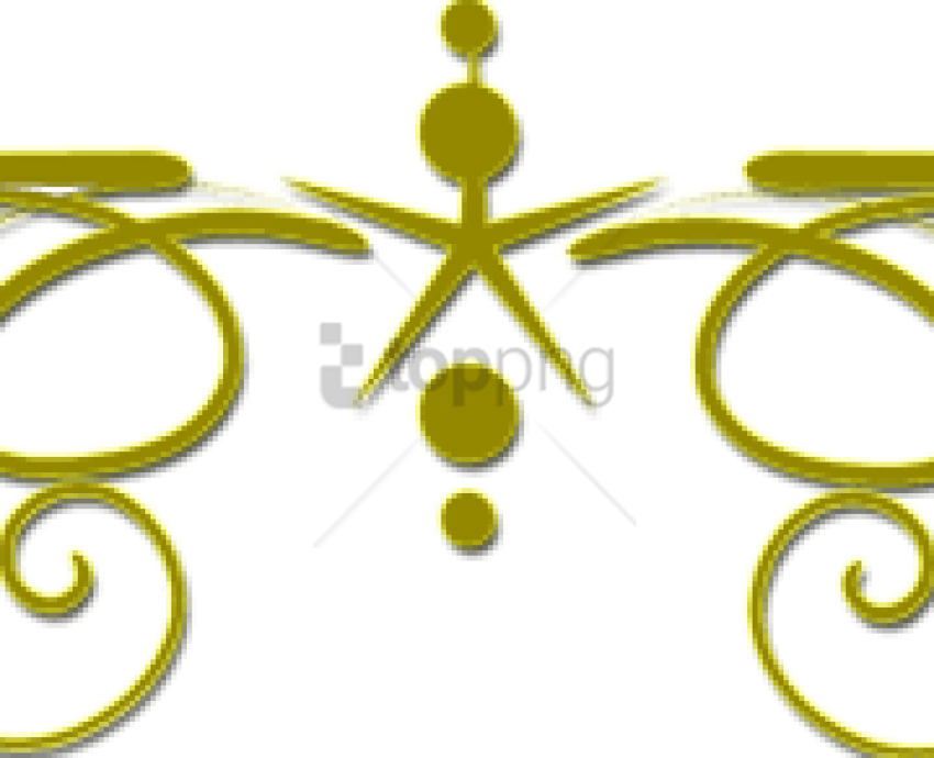 Free Png Decorative Gold Line Png Png Image With Transparent (850x690), Png Download