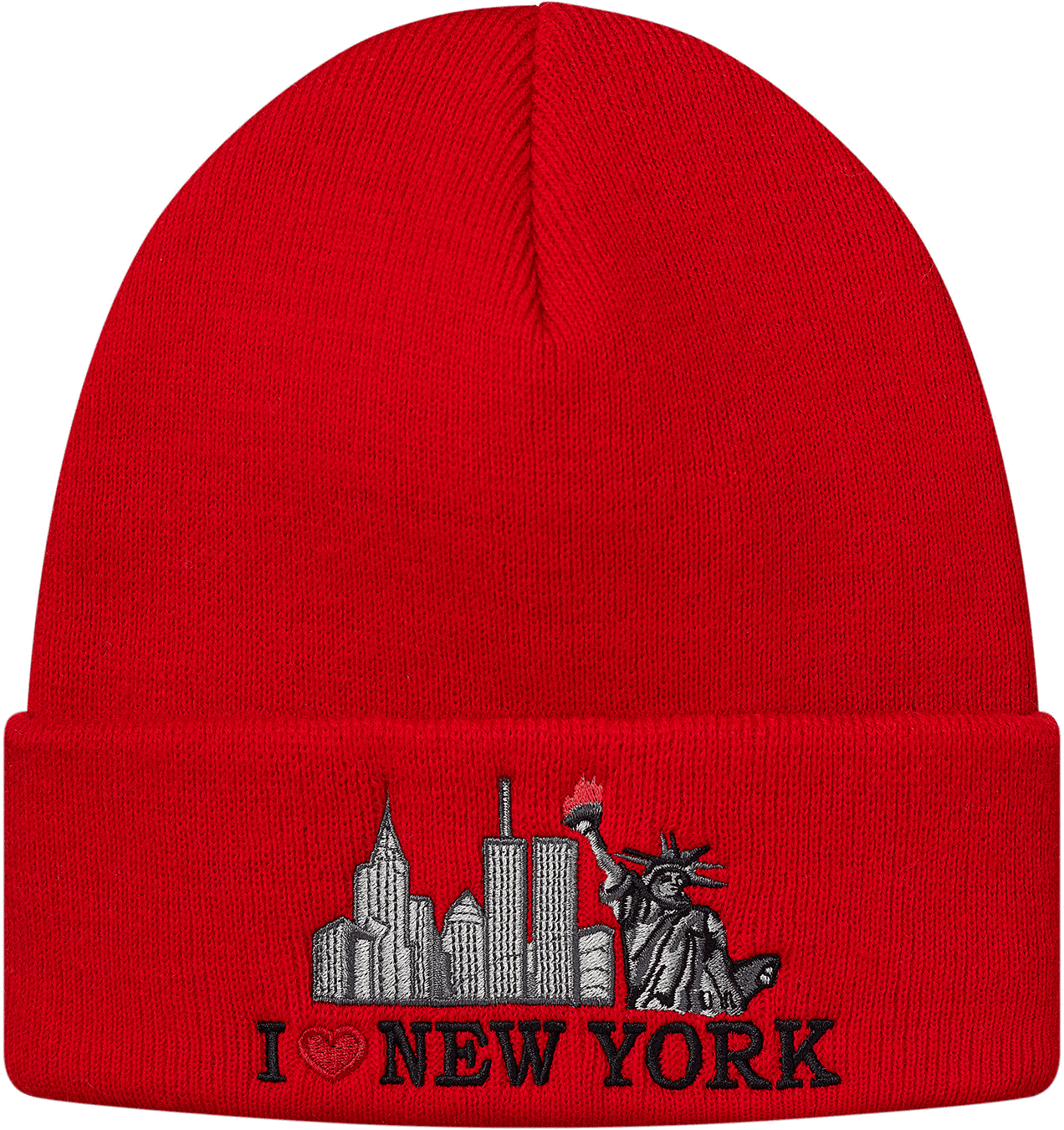 Supreme I Love Ny Beanie Red Fw17 - Beanie (1350x1350), Png Download