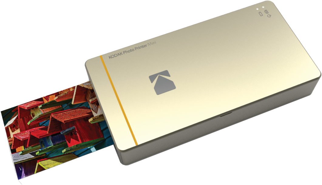 Picture Of Kodak Photo Printer Mini Pm-210g - Kodak Photo Printer Mini Gold (1269x800), Png Download