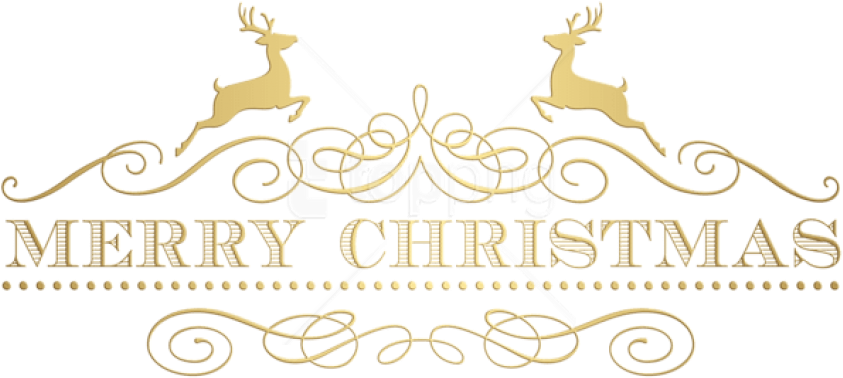 Free Png Merry Christmas Png Images Transparent - Calligraphy (850x383), Png Download
