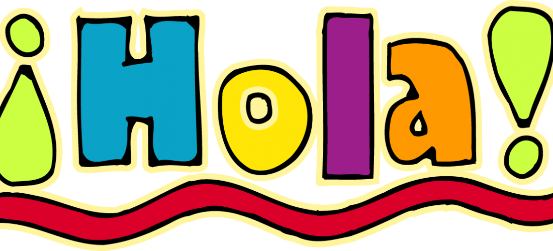 Hola Clipart - Hola Clip Art (1100x500), Png Download