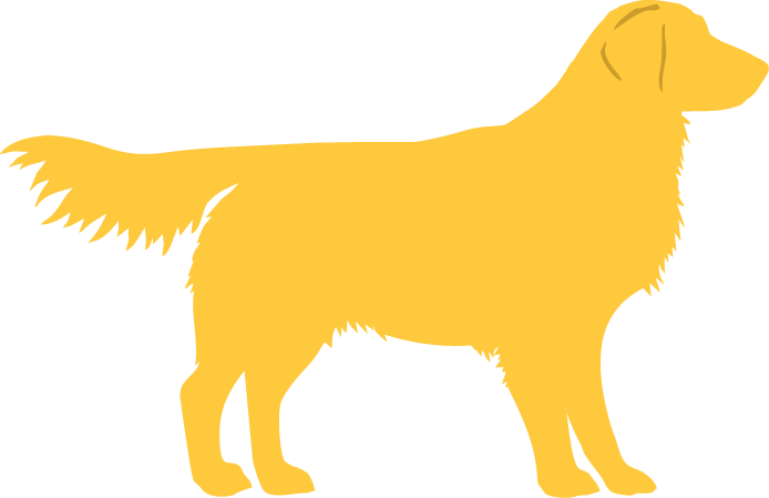 Golden Retriever Png - Golden Retriever Logo (694x449), Png Download